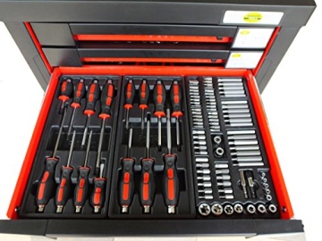 Werkstattwagen bestückt gefüllt Werkzeugwagen Werkzeugkiste Werkzeug Schrank Box 542 - 6